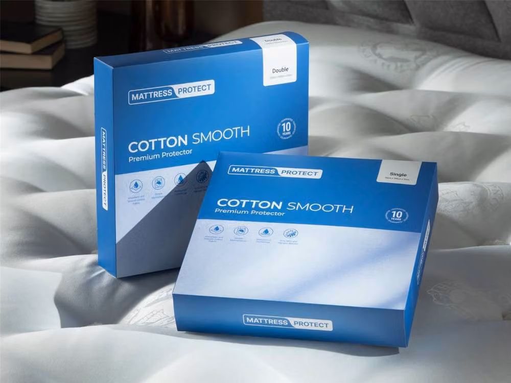 Arthur White Waterproof Cotton Mattress Protector, Single, W/D/H: 90 x 200 cm – 3