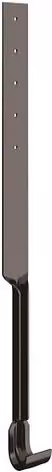 Lindab Steel Gutter Stay Strap in Matte Black