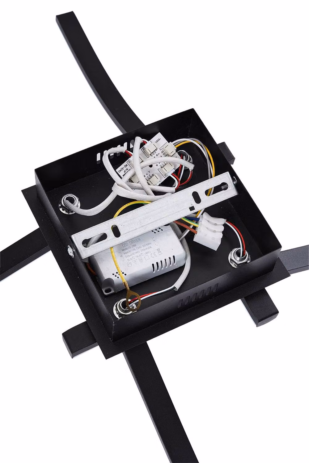 Living and Home 20W Modern Adjustable Colour Temperature LED Ceiling Light in Black – 4