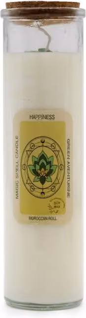 Ancient Wisdom Magic Spell Candle in Green and White – 2