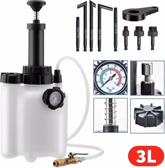 NESTLUNE 3L Manual Gearshift Transmission Fluid Transfer Pump in White – 1