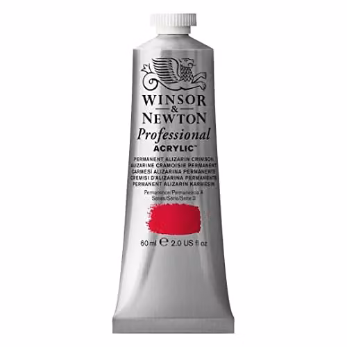 Winsor & Newton Professional Acrylic Colour Permanent Alizarin Crimson, 60 ml – 1