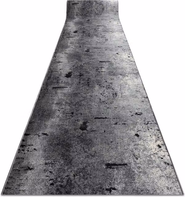 RugsX Anti-Slip Marl Runner in Grey, W: 67 cm, L: 260 cm – 1