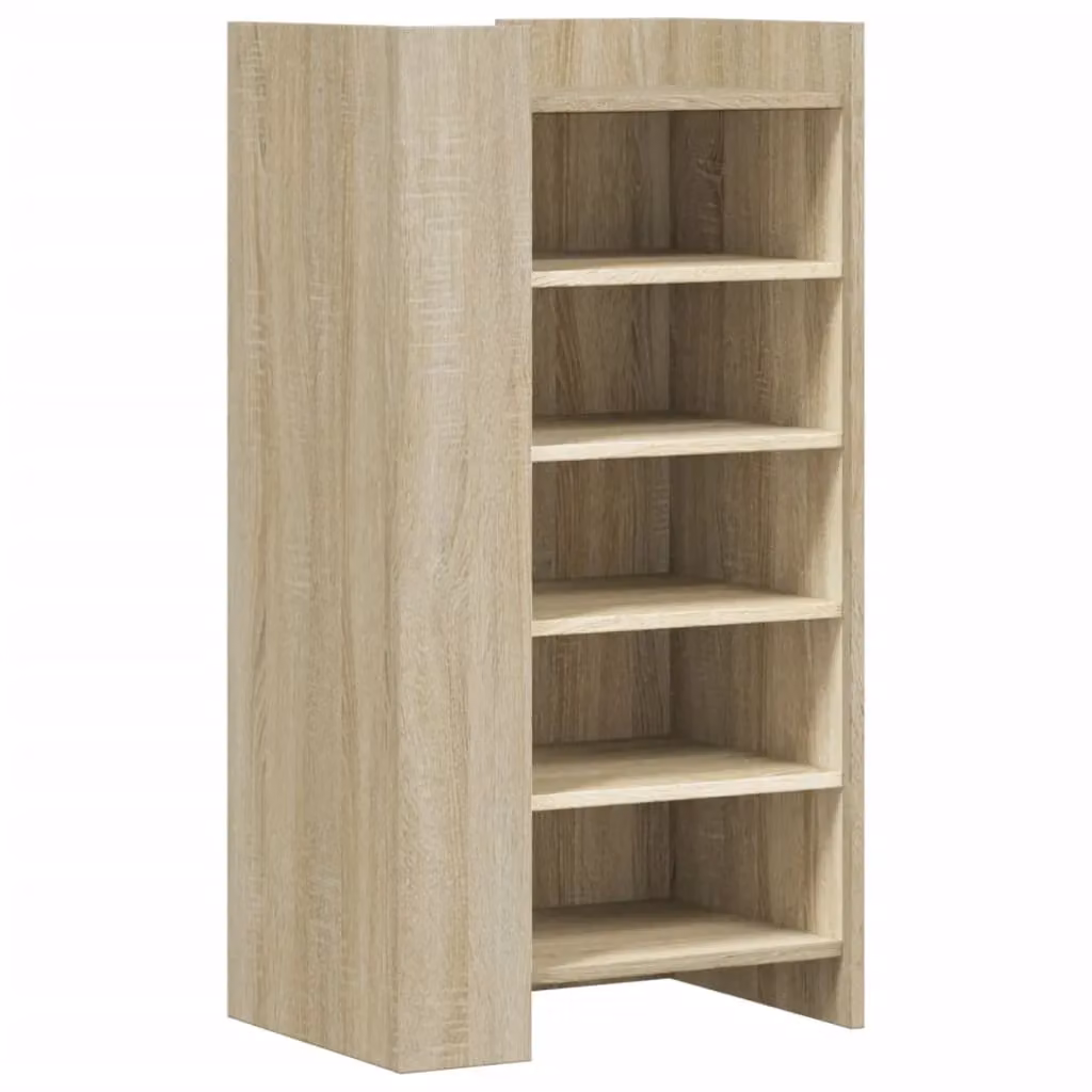 Berkfield Home Sonoma Oak Shoe Cabinet, Brown, W/D/H: 52 x 37.5 x 100 cm – 2