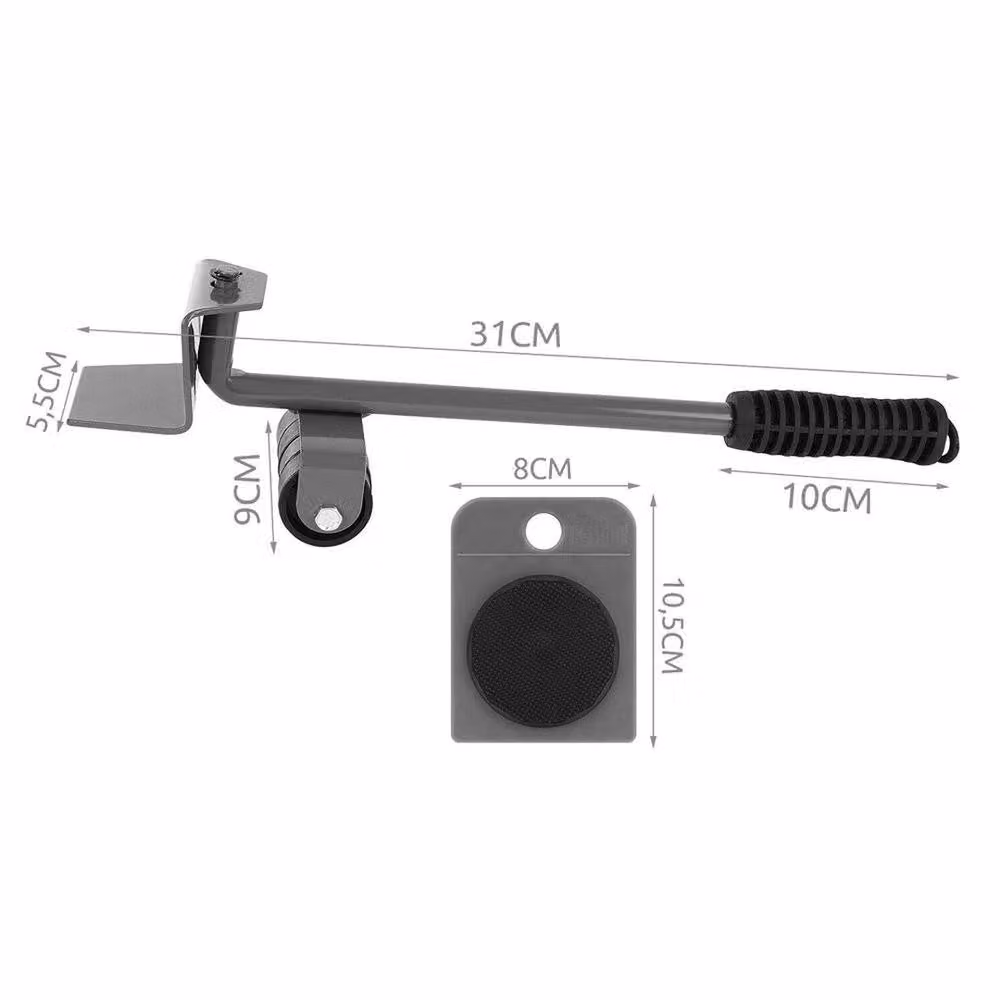 VOGREX Heavy Furniture Lifter and Mover Roller Wheels in Grey – 2