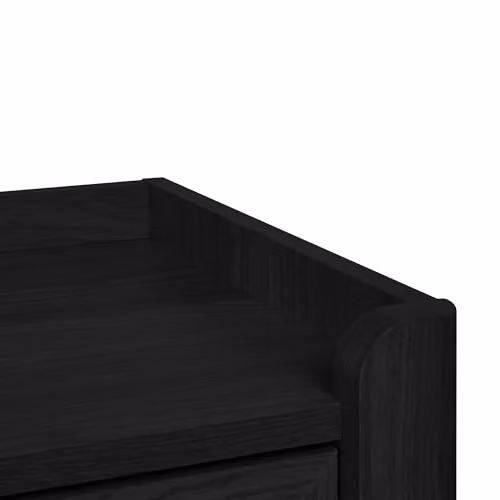 Julian Bowen Sydney Rattan Print 6 Drawer Wide Chest in Black – 6