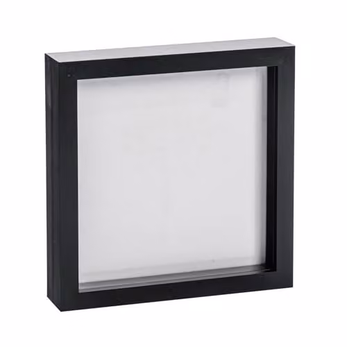 Nicola Spring Modern Square 3D Shadow Box Photo Frame in Black