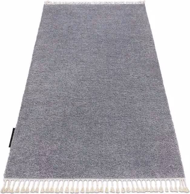 RugsX Berber Geometric Boho Rectangular Rug in Grey, W: 140 cm, L: 190 cm