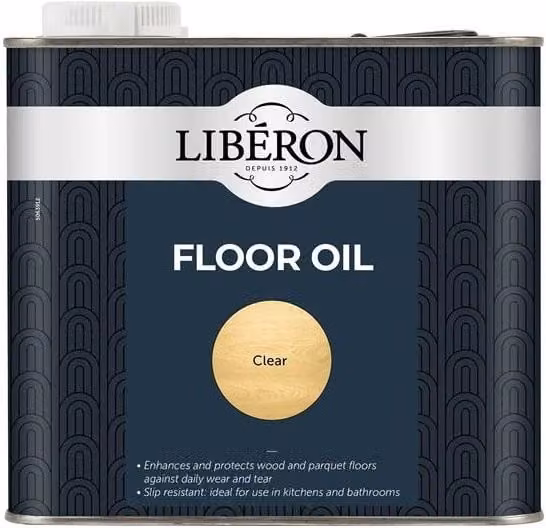 Liberon Solvent Based Floor Oil in Transparent Satin Gloss, 2.5 l