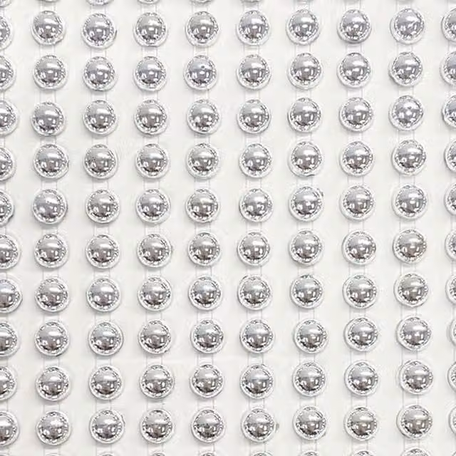 Syntego 200 Metallic Silver Round Pearls