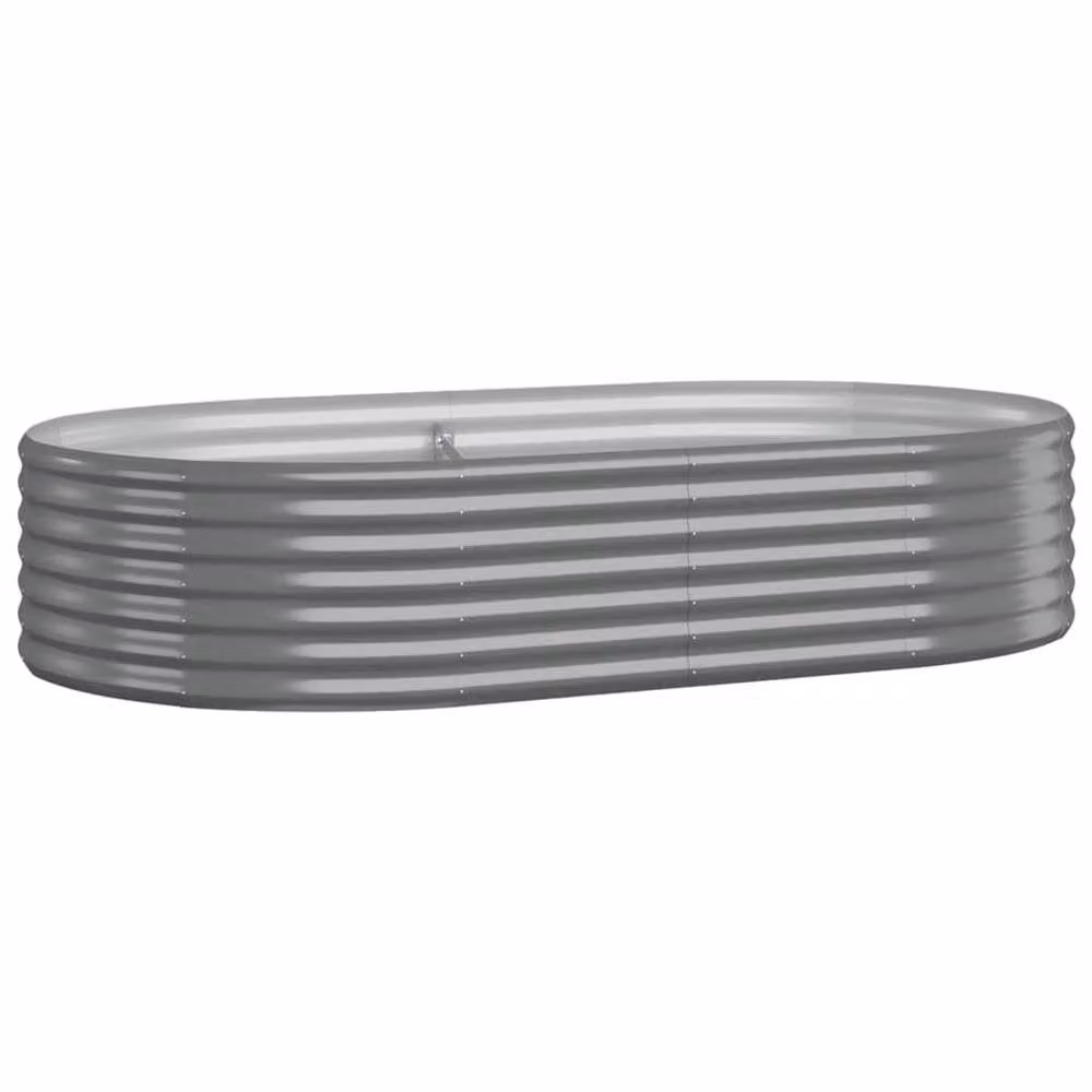 Berkfield Home Garden Grey Steel Raised Bed W/D/H: 175 x 100 x 36 cm – 2