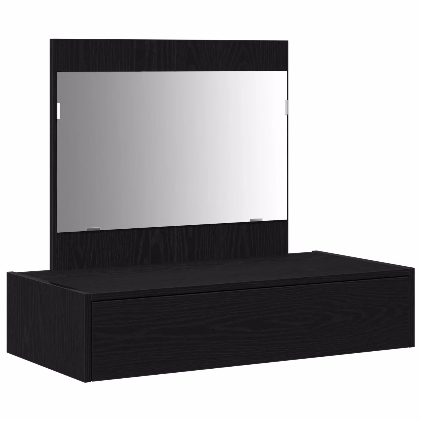 Berkfield Home Wall Hanging Dressing Table in Black Oak, W: 83 cm, D: 40 cm, H: 70 cm – 2