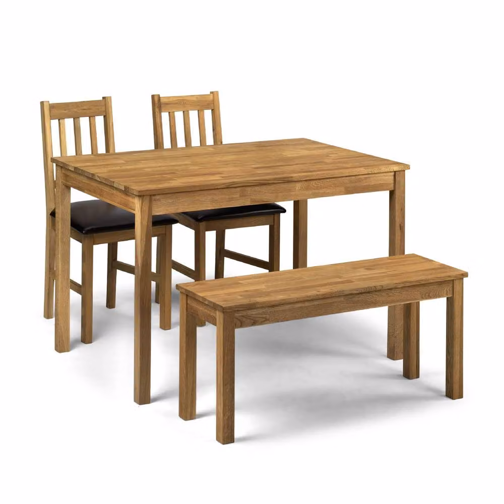 Cheshire Premium Coxmoor Rectangular Oak Dining Table in Brown, W: 75 cm – 3