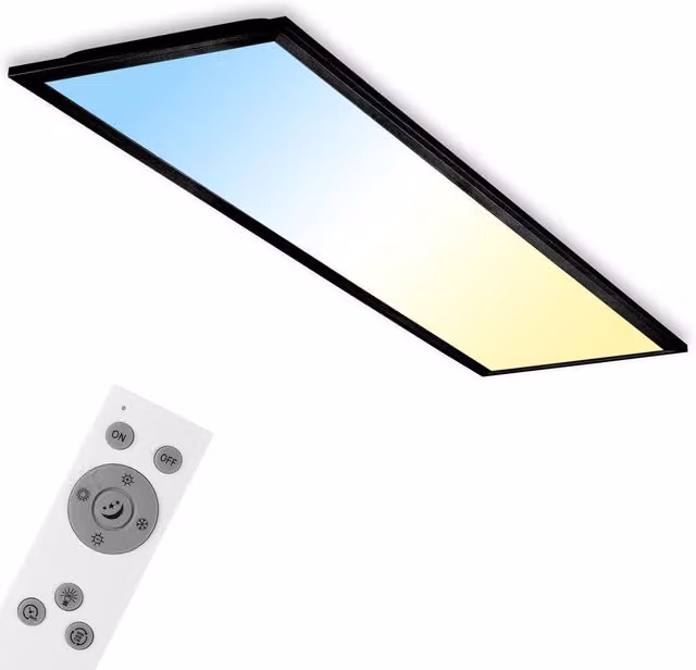Briloner Black 24W CCT Dimmable Recessed LED Panel with Remote Control