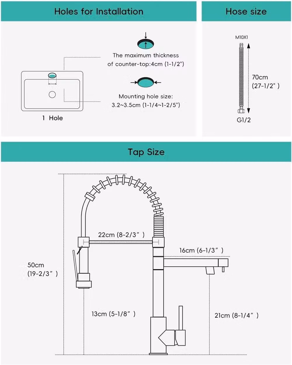 JANLEMNY Matt Black Dual Spout Pull-Down Kitchen Mixer Tap with Spray Function and Swivel Spout – 2