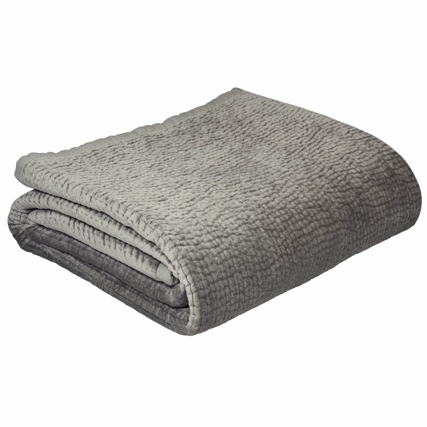 Paoletti Brooklands Quilted Bedspread in Metallic Silver – 2