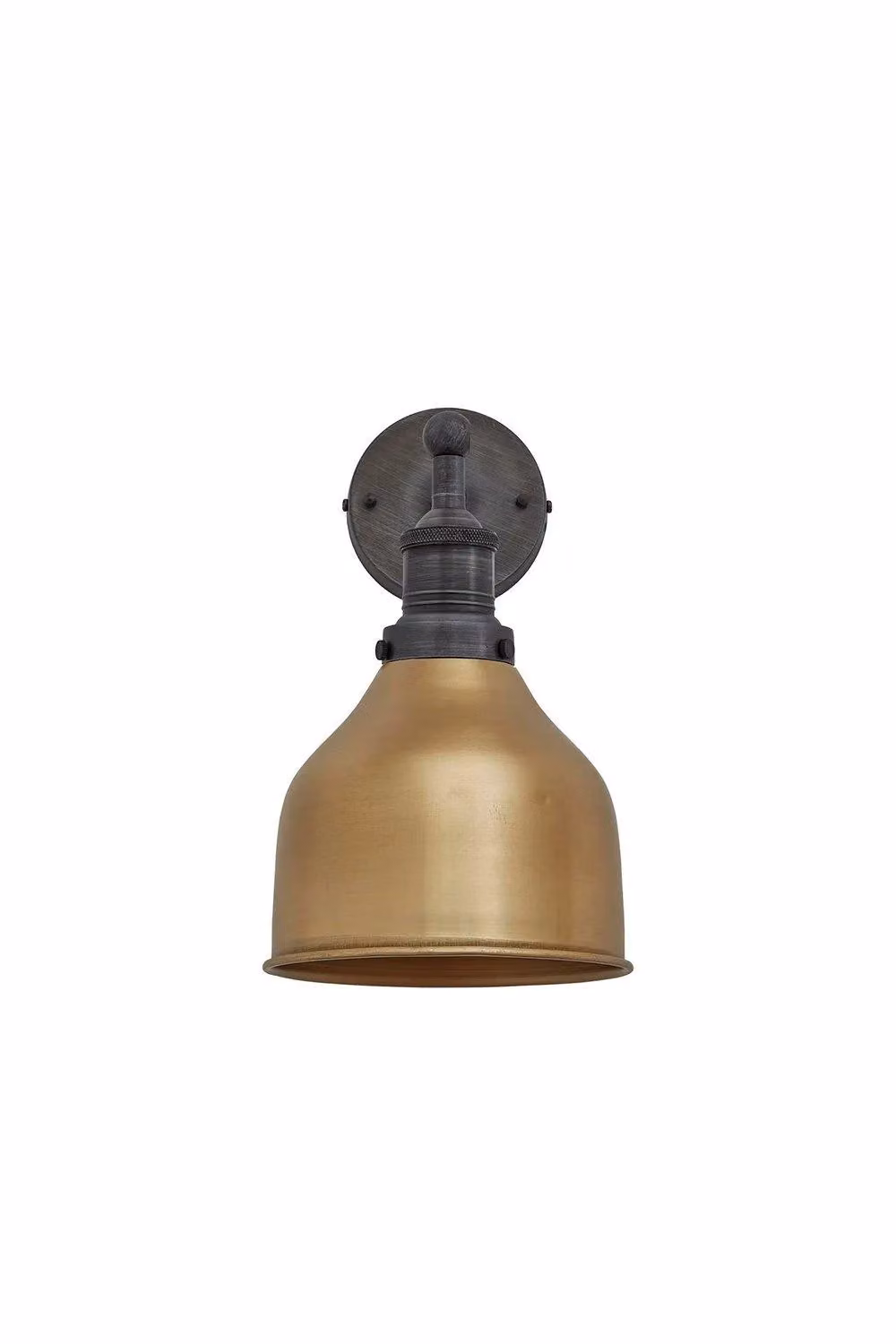 Industville Brooklyn Cone Wall Light in Brass and Bronze – 2