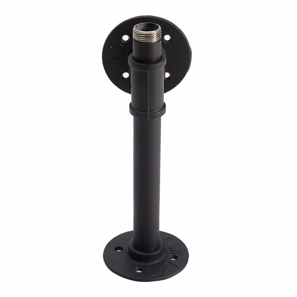Garden Sanctuary Matt Black Industrial Style Wall-Mounted Shelf Bracket Accessory – 3