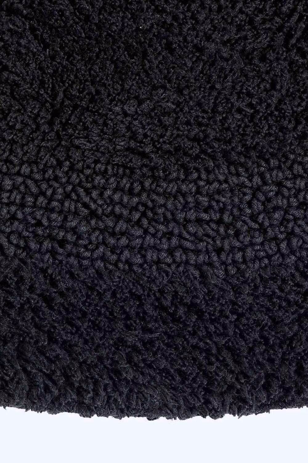 Homescapes Luxury Semi Circle Cotton Bath Mat, Black, W: 80 cm, D: 50 cm – 2