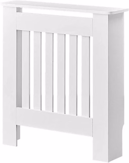 FLAVORA Modern Radiator Cover Cabinet Shelf in White W/H: 68 x 80 cm – 1