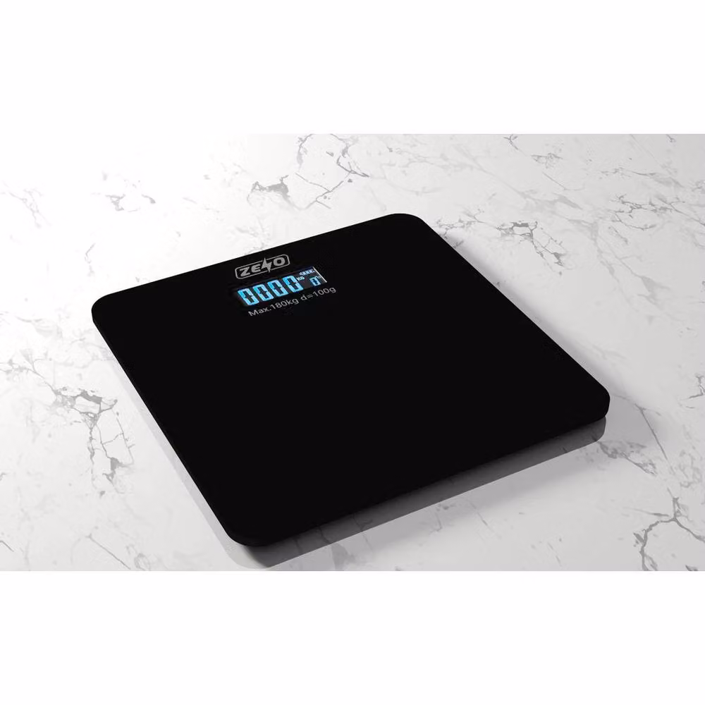 NESTLUNE Black Digital LCD Electronic Personal Body Scales with Glass Surface – 2
