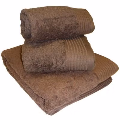 JC Textiles Luxury 100% Egyptian Cotton Chocolate Brown Bath Towel W: 70 cm, L: 130 cm