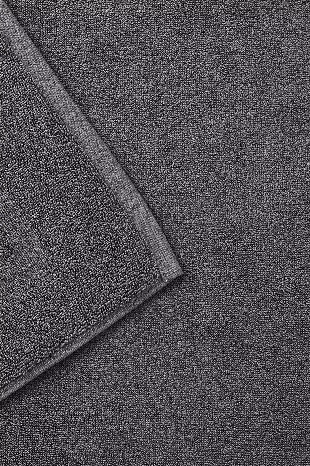 Christy Renaissance Luxury 100% Cotton Towelling Bath Mat, Grey, W: 52 cm x D: 90 cm x H: 1 cm – 4