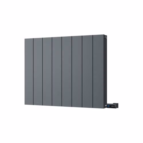 UK Radiators Thetford Anthracite Horizontal Electric Designer Radiator with WiFi App Control, H: 60.0 cm, W: 74.8 cm – 2