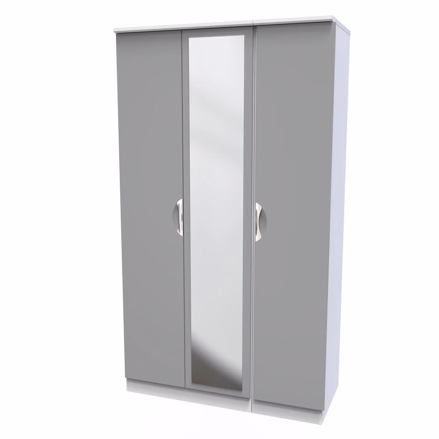 2 U Holborn Triple Mirror Wardrobe in Dark Grey – 2