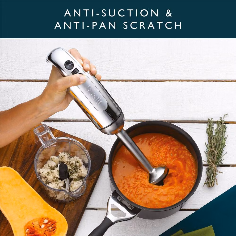 Dualit Immersion Hand Blender with Accessories in Metallic Silver – 2