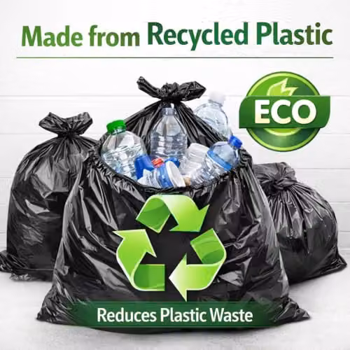Hero Heavy Duty Recycled Black Bin Liners, 70L Capacity – 4