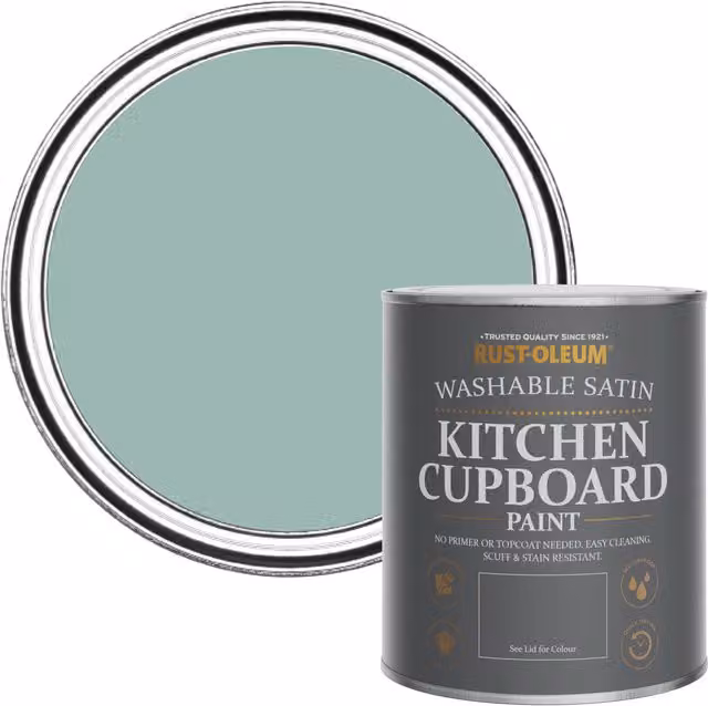 Rust-Oleum Kitchen Cupboard Paint Satin in Coastal Blue, 0.75 l