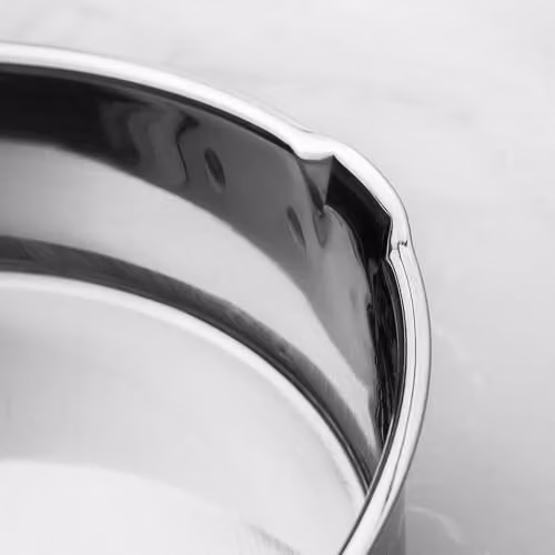 Prochef Stainless Steel Saute Pan with Glass Lid, Silver, Diameter: 26 cm, Height: 7.4 cm – 4