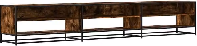 Berkfield Home Smoked Oak TV Cabinet in Brown, W/D/H: 270 x 40 x 46 cm