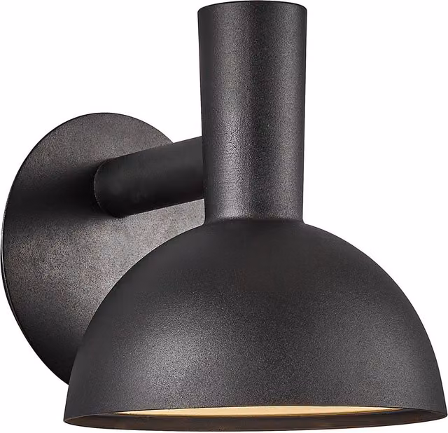 Nordlux Arki Minimalist Outdoor Wall Light, Black Metal, E27, IP54 – 1