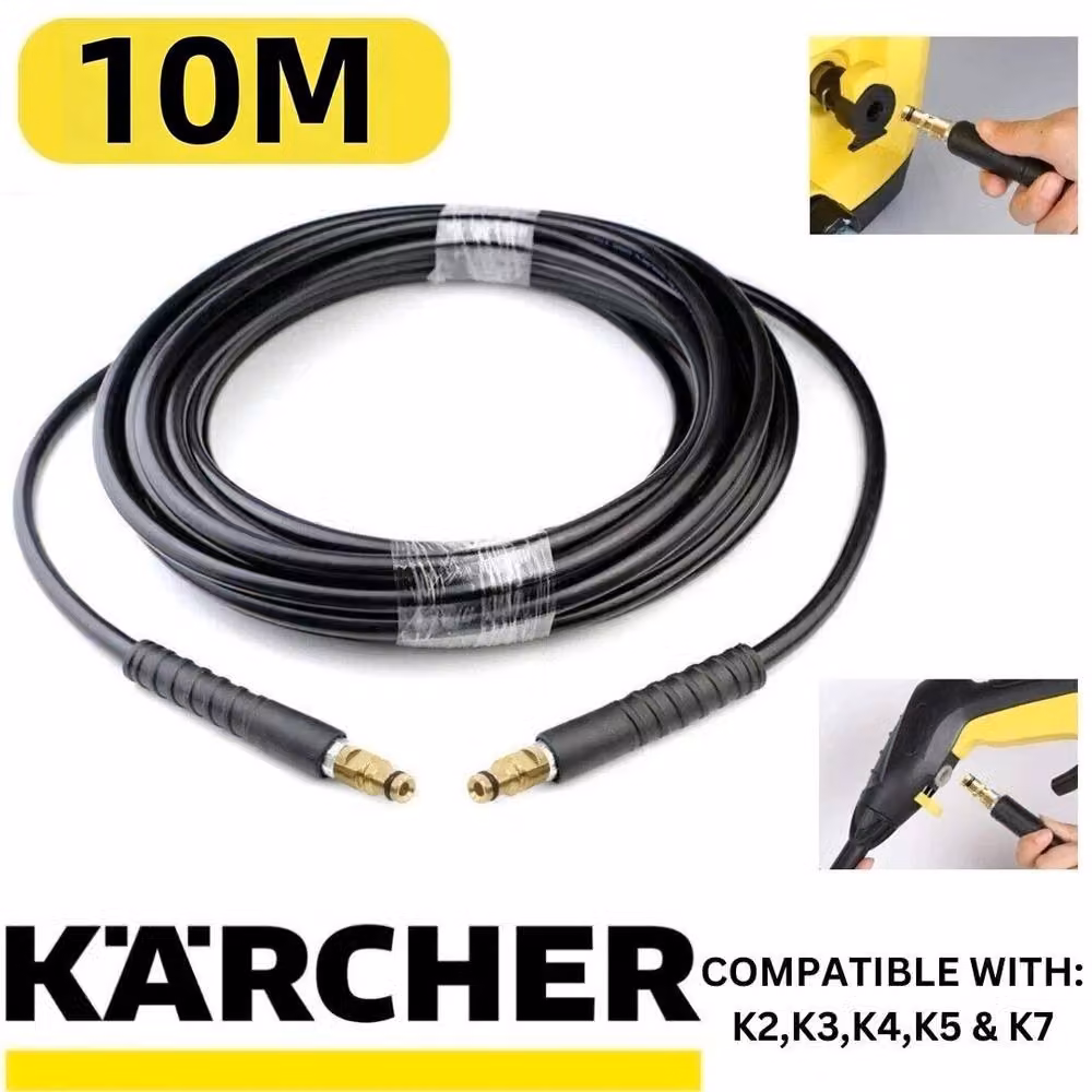 Nordara 10m Extension Hose for Karcher K2 K3 K4 K5 K7 High Pressure Washers, Black – 2