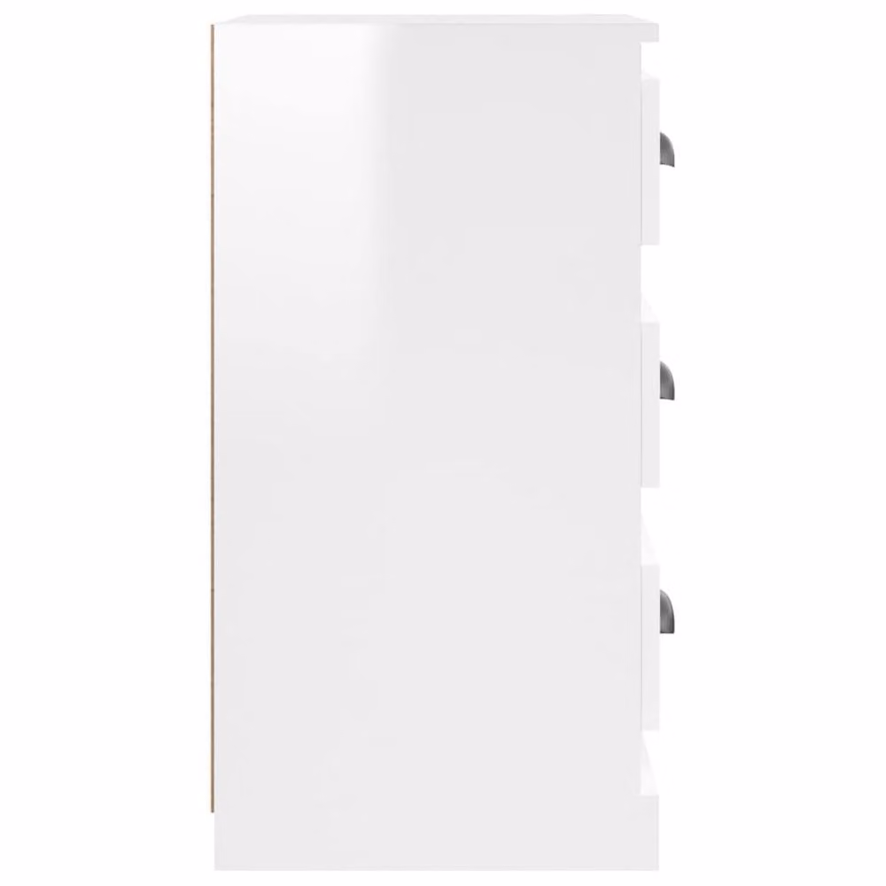 Berkfield Home High Gloss White Sideboard in MDF, W/D/H: 36 x 35.5 x 67.5 cm – 1