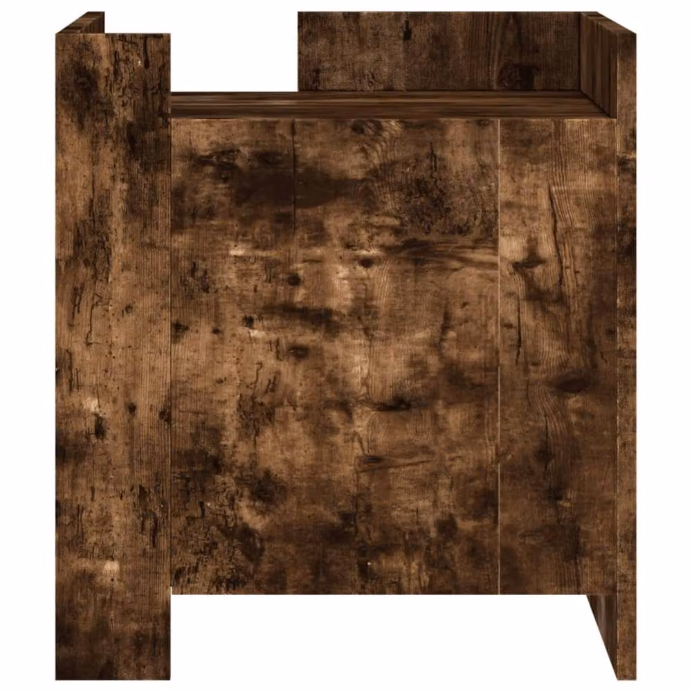 Berkfield Home Bedside Cabinet in Smoked Oak Brown, W/D/H: 45 x 50 x 50 cm – 4