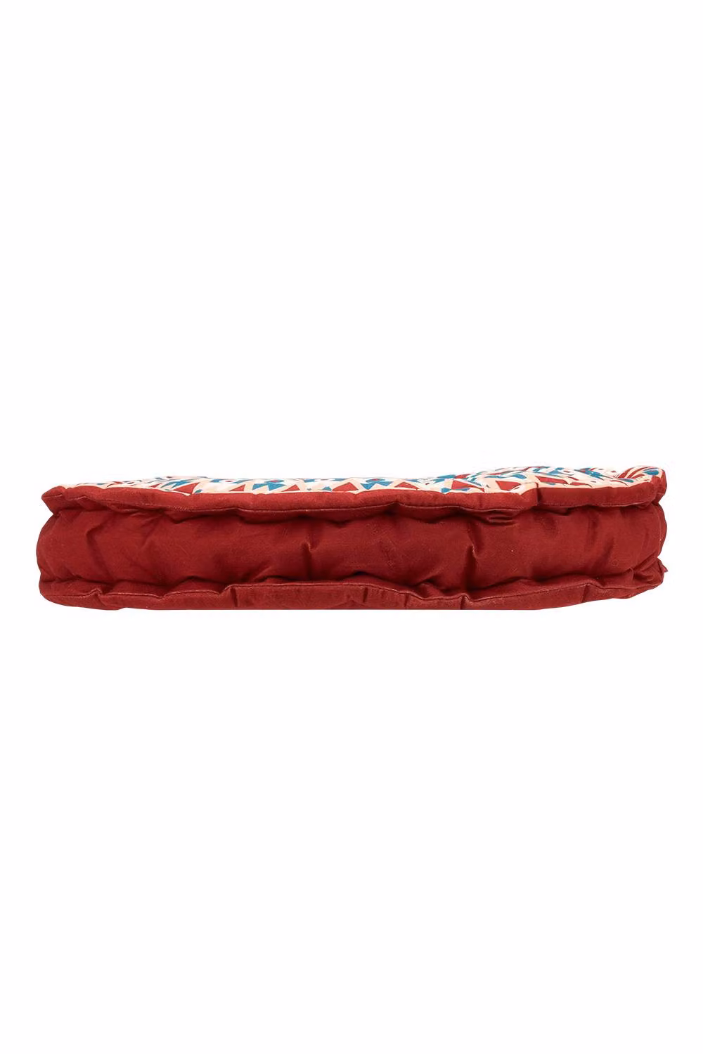 Living and Home Ethnic Geometric Round Tatami Seat Cushion in Red – 6
