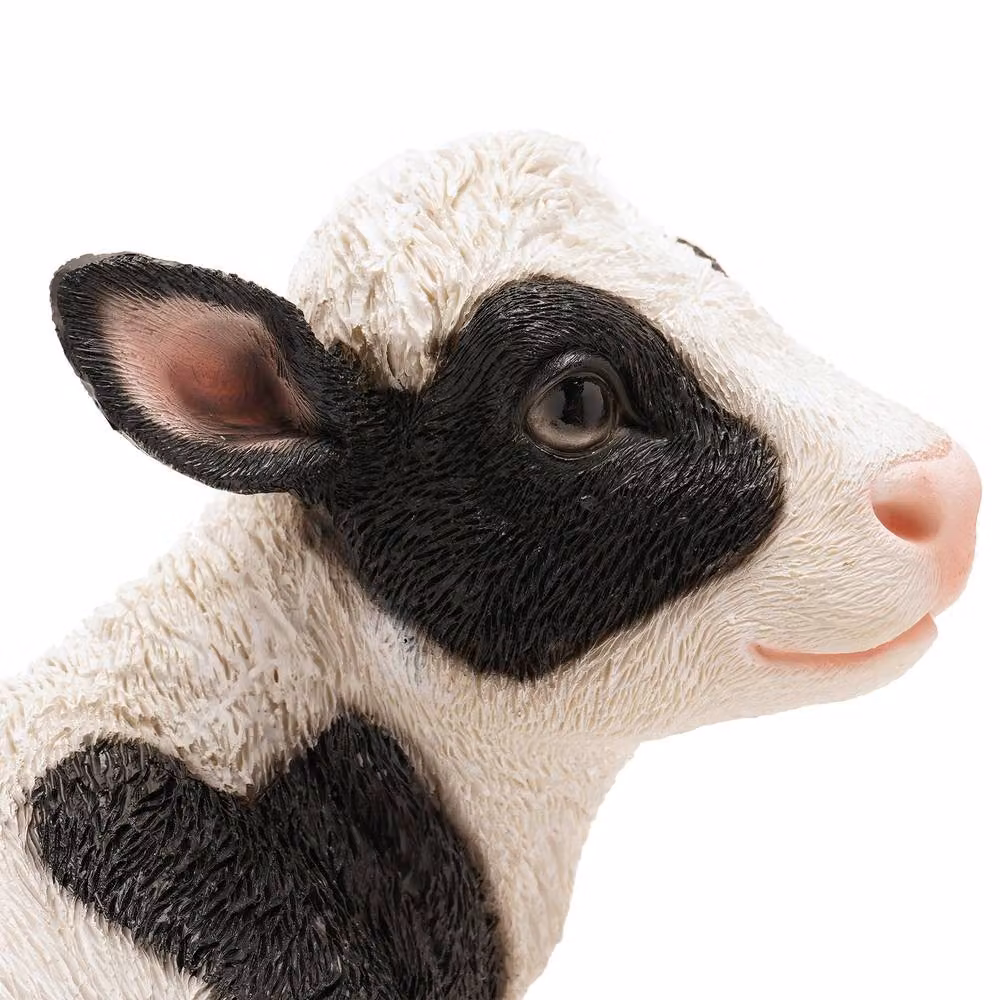 Naturecraft Sitting Cow Tabletop Ornament in White and Black – 2