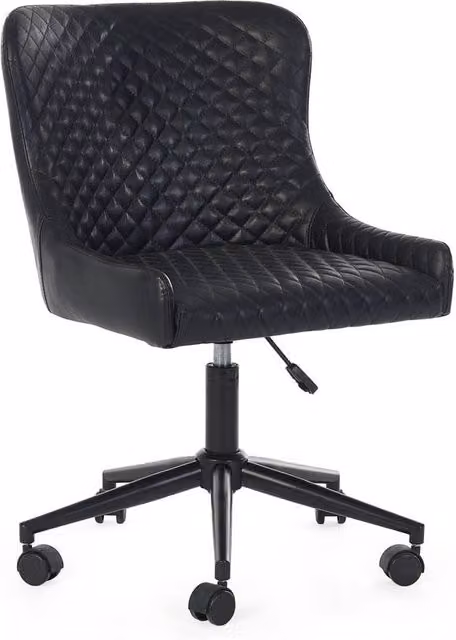 Cheshire Lochlan Executive Office Chair in Black Faux Leather – 1