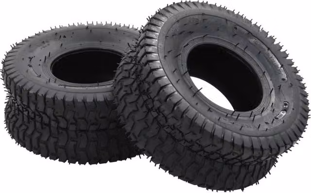 Berkfield Home 4 Piece Wheelbarrow Tyre and Inner Tube Set, 15x6.00-6 4PR Rubber, Black