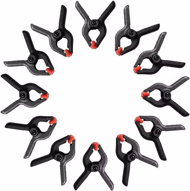 NESTLUNE Quick Grip Plastic Woodworking Clamps in Black, W/D/H: 100 x 400 x 1000 mm
