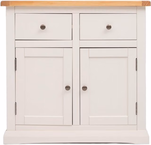 Cabinet Bits Castelli White 2 Door 2 Drawer Pine Wood Sideboard