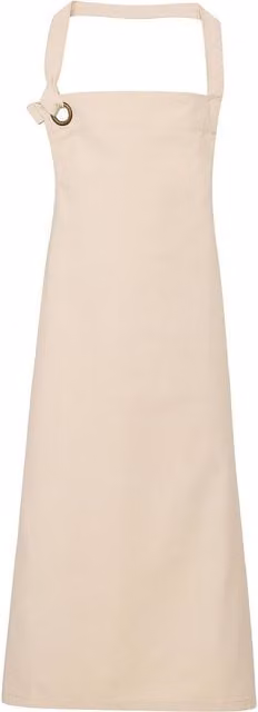 Premier Calibre Heavy Cotton Canvas Bib Apron, Pack of 2, Beige