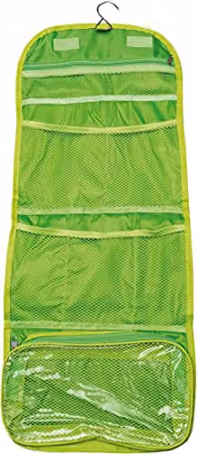 St Helens Home & Garden Folding Travel Toiletry Bag with Hook, Green
