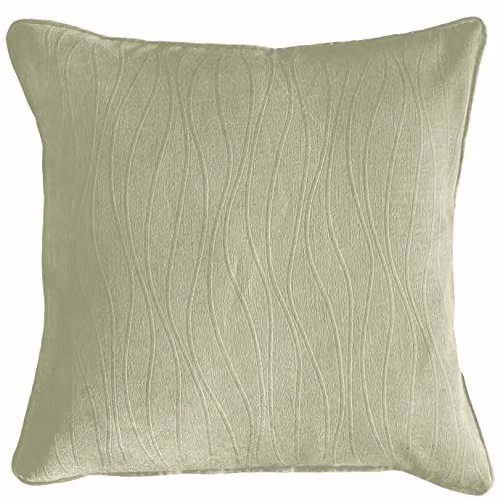 Enhanced Living Green Square Removable Cushion Cover, W/D/H: 43 x 43 x 43 cm
