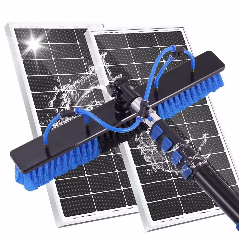 EONLION 16ft Water Fed Telescopic Window Cleaning Pole with Blue Microfibre Brush, Length: 100 cm – 2