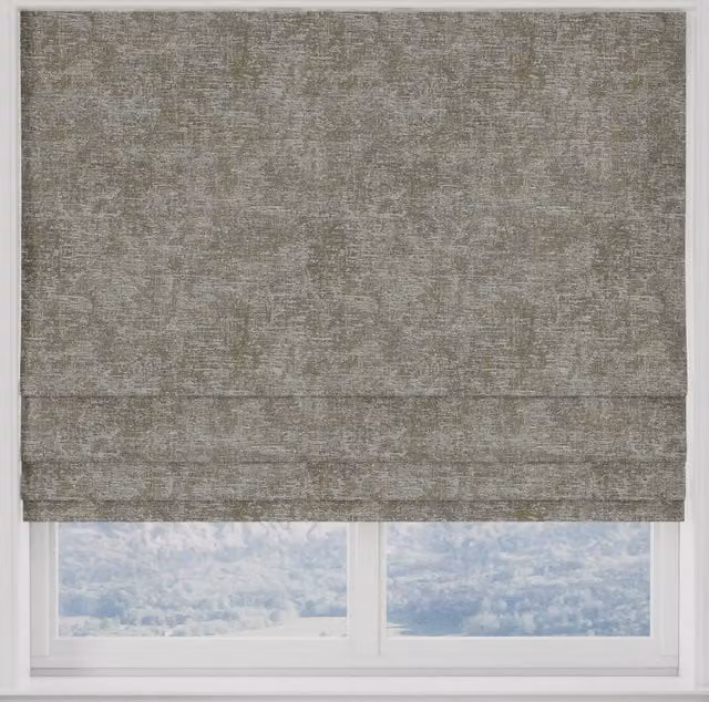 Arcadia Made to Measure Blackout Roman Blind in Plain Beige Textile