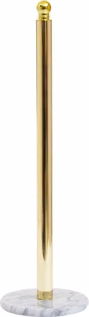 Orsina Light Gold Freestanding Toilet Roll Holder with Marble Stone Base